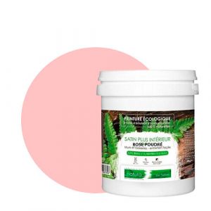 Rose Poudré Rose Poudré-Peinture murale naturelle écologique aspect satin intérieur Natura - 1 L