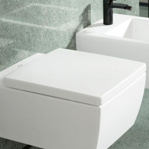 Villeroy & Boch Villeroy Und Boch Ag Siège de WC Memento 2.0 avec QuickRelease et SoftClosing, 8M24S1, Coloris: Blanc pierre, Céramique Plus