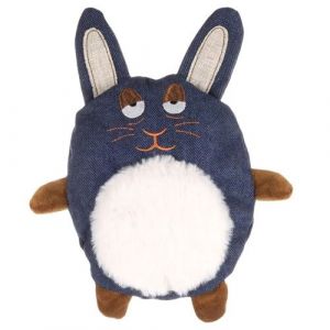 Image de Flamingo Jouet Peluche Lapin Jeany Bleu, 22 x 27 cm pour Chat