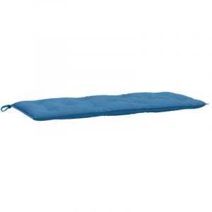 VidaXL Coussin De Banc De Jardin Bleu Mélangé 120x50x7 Cm Tissu