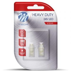 Adnauto - 2 Ampoules a led blanche 24 volts type W5W T10