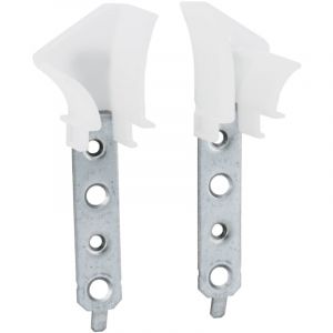 Cyclingcolors 2x Tulipe volet roulant traditionnel ou tunnel pour lames de 7 &agrave; 9mm 4 trous Entonnoir Rail de guidage Universel Protection Fen&ecirc;tre Store