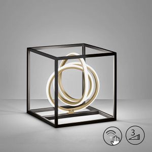 FISCHER & HONSEL Lampe à poser LED Gisi, dimmable à trois niveaux