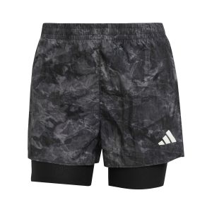 Adidas Short 2 en 1 femme Own the Run Spray Dye