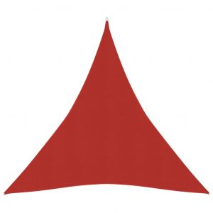 VidaXL Voile d'ombrage 160 g/m² Rouge 5x7x7 m PEHD