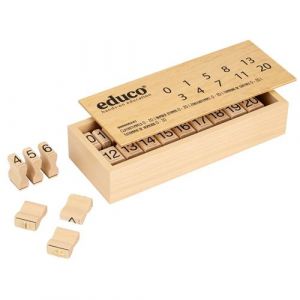 Educo Apprendre les mathématiques - tampons de chiffres 0 - 20
