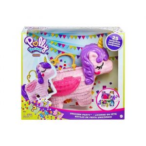 Coffret chat polly pocket + 2 figurines + 18 accessoires - set jouet fille mini monde + 1 carte offerte - mini poupee
