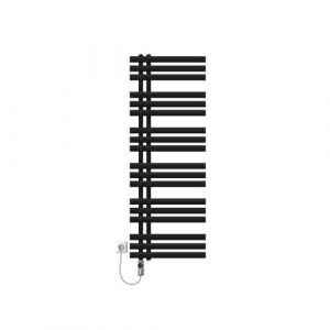 LuxeBath Radiateur &Eacute;lectrique pour Salle de Bain Iron EM, 500x1400 mm Noir Mat, R&eacute;sistance