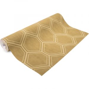 Superfresco Easy Papier peint intiss&eacute; Hexagone 1000 x 53cm Jaune