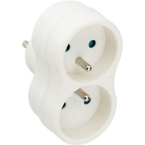 Zenitech Biplite recyclée bioplastique - 2x16A - Blanc