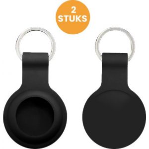 Drivv. Porte-clés AirTag - 2 pièces - Support AirTag - Silicone solide - Noir