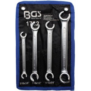BGS CLES A TUYAUTER cotes aux POUCES SAE IMPERIALES 4 PIECES
