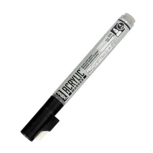Pebeo Marqueur peinture Acrylic Marker - Pointe Biseautée 4 mm - Gris