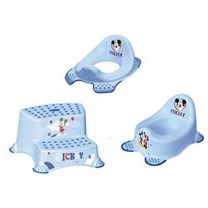 Image de 3 Places Z Set Mickey Mouse Pots + Wc Essai + Tabouret Deux Niveaux Neuf