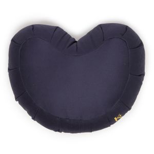 Zafu Coeur bleu marine (coton / sarrasin)