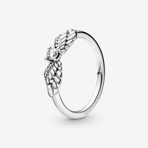 Image de Pandora Bague Ailes d'Ange Scintillantes - Taille 60