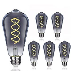 Ampoule led E27 Vintage,Ampoule Edison led E27 6W ST58 Lampe Décorative Rétro Ampoule Vintage 6W 2700K Blanc Chaud Ampoule led pour éclairage
