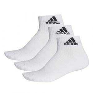 Image de Adidas Chaussettes 3 Stripes Performance Ankle Half Cushioned 3 Pair - White - Taille EU 19-22