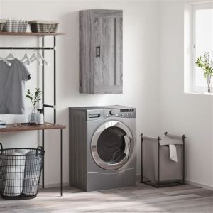VidaXL Armoire murale sonoma gris 34,5x34x90 cm bois d'ingénierie
