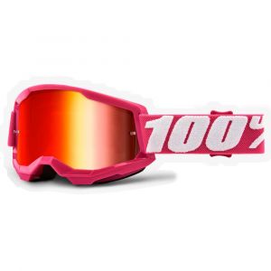 100% Masque 100 strata 2 rose blanc fletcher verres mirror rouge
