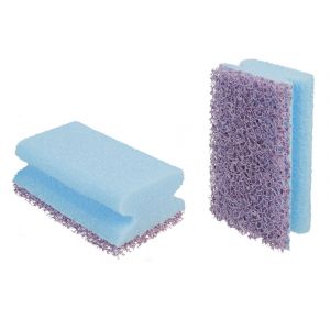 Scotch-Brite 6 tampons abrasifs avec poignée récurage difficile 3M pourpre 13 x 7 cm
