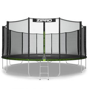 Trampoline de jardin Zipro Jump Pro avec filet de sécurité et échelle - 496 cm