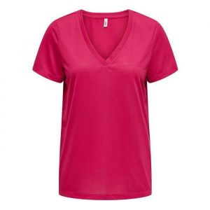Only Tee Shirt Col V Femme