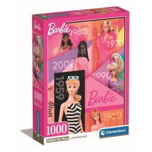 Clementoni Puzzle Barbie Compact 1000 pièces