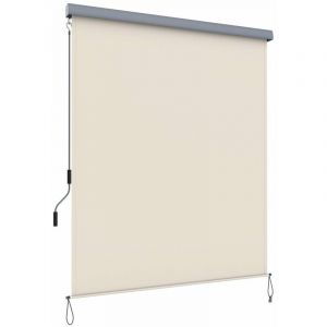 Store vertical pour balcon terrasse ext&eacute;rieur auvent pare-soleil pare-vue &eacute;tanche gamme classique beige 1,6 x 2,5 m 12_0001833