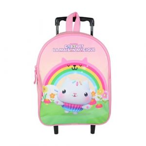 BAGTROTTER Sac à dos à roulettes 32 cm maternelle Gabby et la maison magique Rose