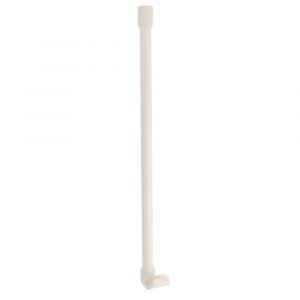 Tendance Support de Barre de douche à fixer au plafond en aluminium Blanc 60 cm