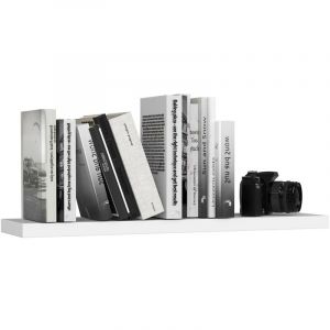 Akord - tagère murale PS4 Blanche 80 cm couleur Blanc 1 étagère 80x20x3,2 cm
