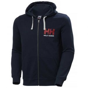 Helly Hansen HH Logo Full Zip Hoodie Men, navy S Sweats & Vestes de sport