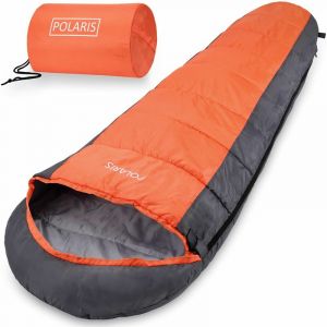 Deuba Sac de couchage sarcophage Orange/ gris Camping
