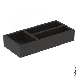 Image de Geberit Keramag Gmbh Smyle Insert de tiroir carr&eacute;, 500678, 32,3x5,9x15 cm, diviseur en T - 500.678.00.1