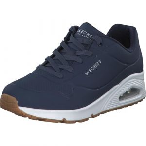 Skechers Uno Stand on Air Basket Femme, Maille Durabuck Bleu Marine, 37 EU