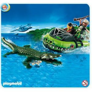 Playmobil 4446 - Braconniers et aéroglisseur avec alligator
