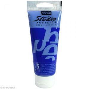 Pebeo Peinture acrylique Studio Acrylics de (étude), 100ml, Bleu outremer clair