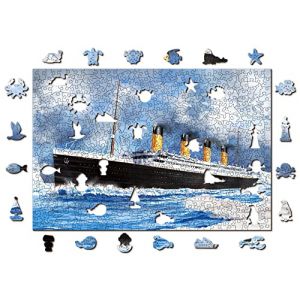 Wooden City Puzzle: TITANIC 505/50, en bois, 8+ - - Puzz