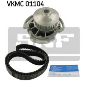 SKF Pompe &agrave; eau + kit de courroie de distribution VKMC 01104 d'origine