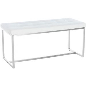 Image de CLP Banquette BARCI 100x40 similicuir, Blanc