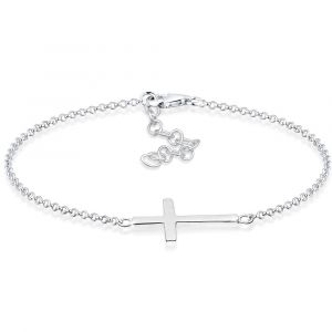 Image de Elli Bracelet Femme avec le Symbole de la Croix en Argent Sterling 925