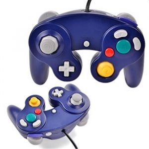Lot De 2 Manettes Noires Pour Console Nintendo Gamecube Wii,Bleu