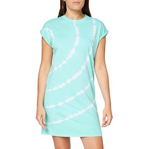 Urban classics Robe Femme Tie Dye M bleu aqua