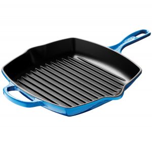 Le Creuset Poêle grill 26 x 26 cm marsaille bleu