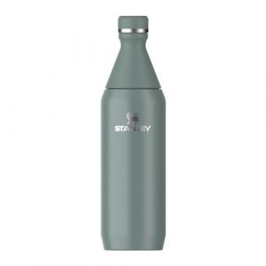 Stanley All Day Slim Gourde Isotherme 0.6L - Froid Pendant 6 Heures - Glac&eacute; Pendant 11 Heures - Acier I xydable Recycl&eacute; Sans BPA - &Eacute;tanche - Bouteille Isotherme Compacte - Shale