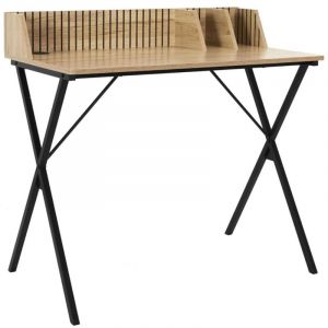 The home deco factory Bureau klaus en bois et métal