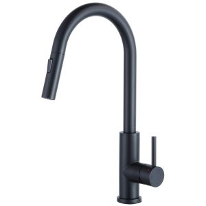 Robinet de cuisine Copa K8800B Acier inoxydable Noir