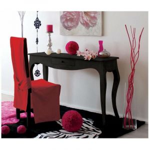 Housse de chaise - Noeud &agrave; l'arri&egrave;re - Diff&eacute;rents coloris - Rouge