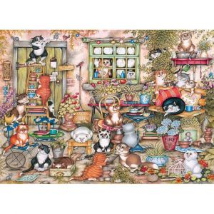 Gibsons Puzzle Courtyard Cats
